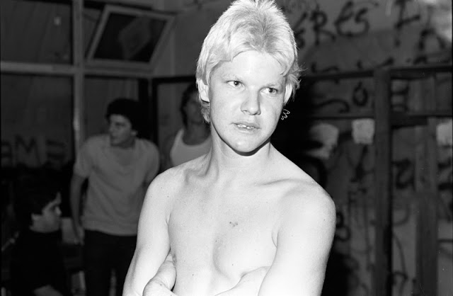 Darby Crash of the Germs backstage at the whiskey