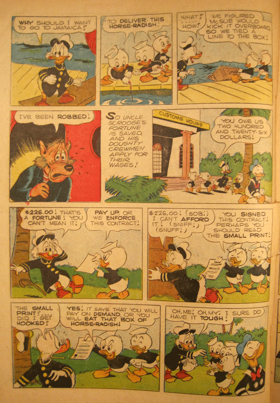 Scanned Dell Comic Vintage McDuck