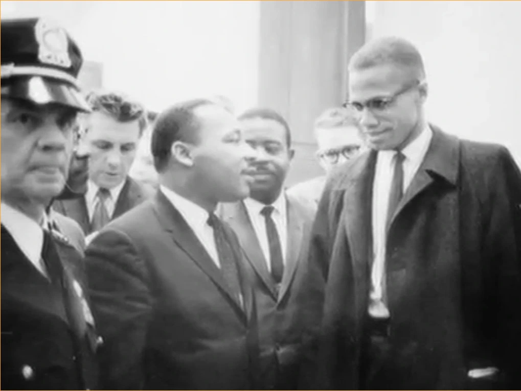 Martin Luther King and Malcolm X debate