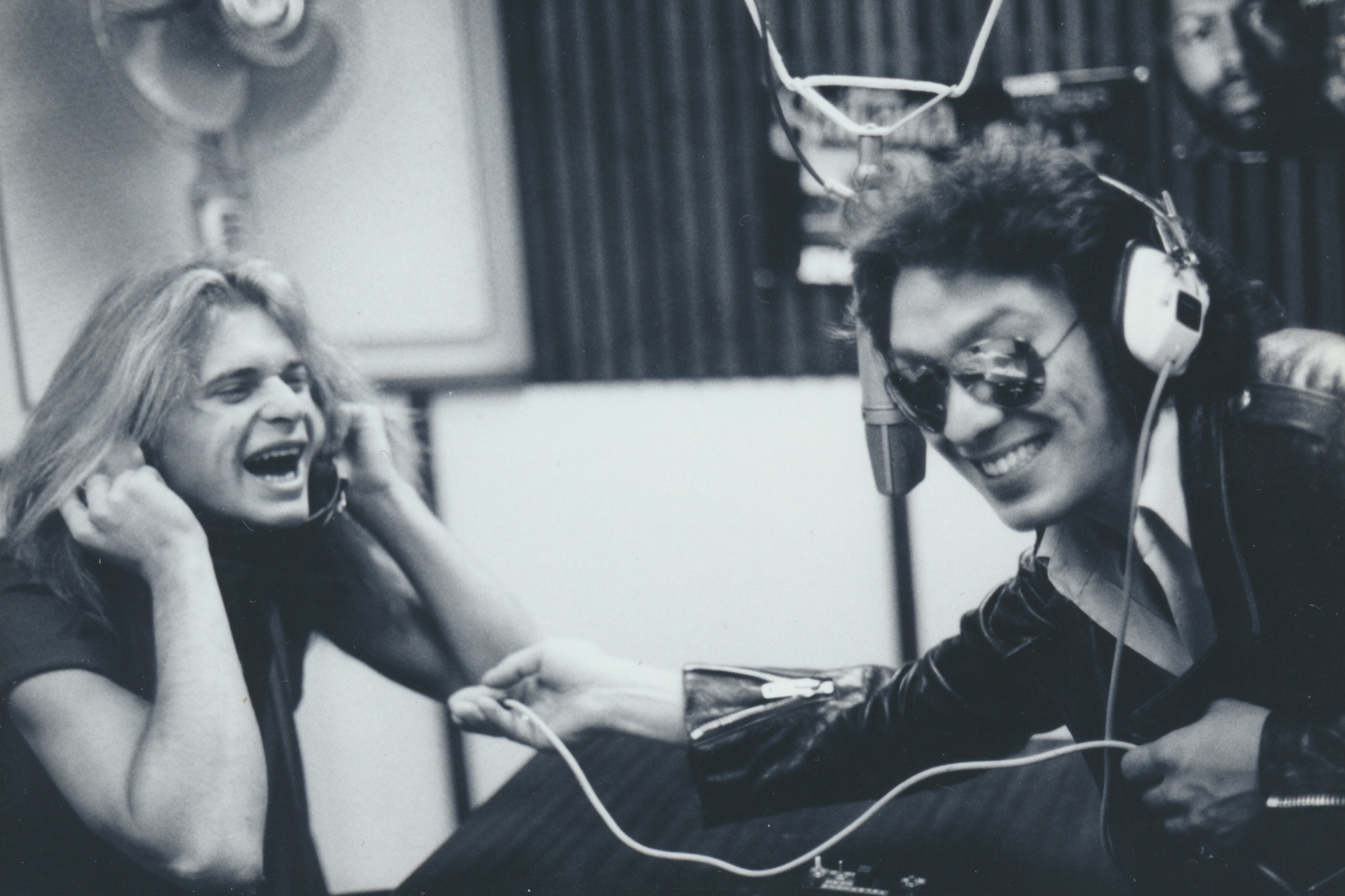 David Lee Roth and Alex in the studio