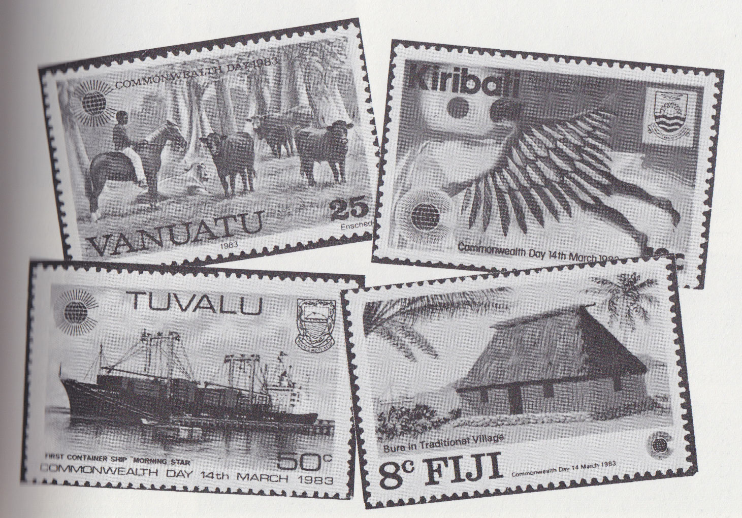 Fiji and tuvalu rare stamps