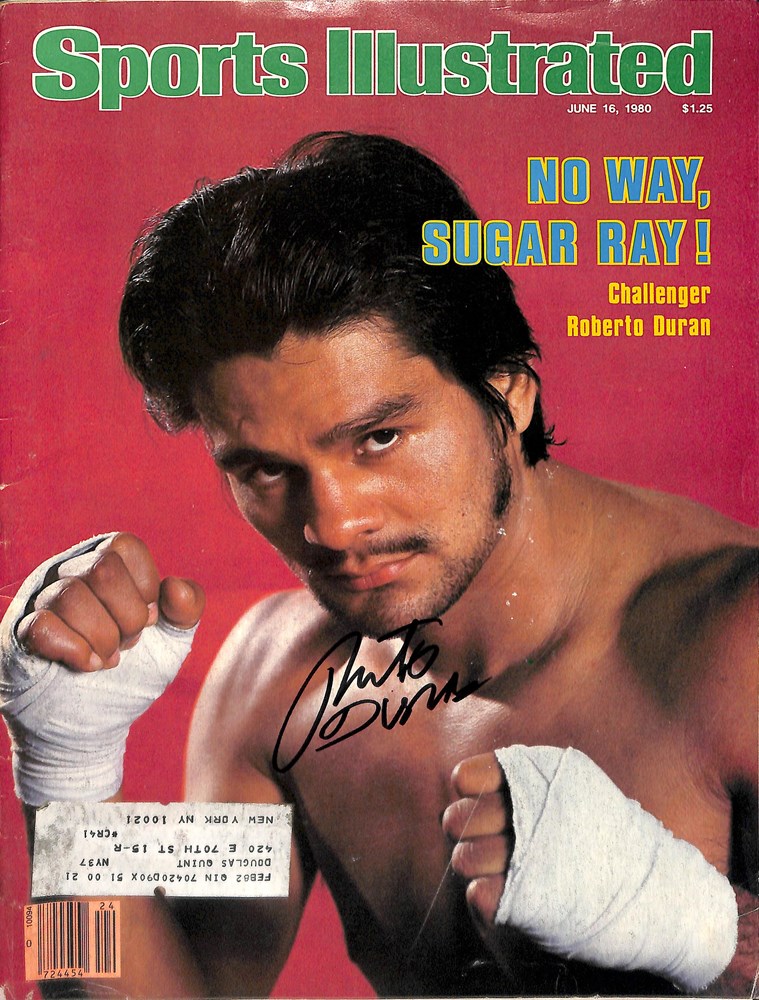 Roberto Duran Signed sports illustrated