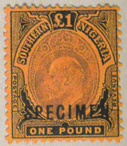 Southern Nigeria pound stamps