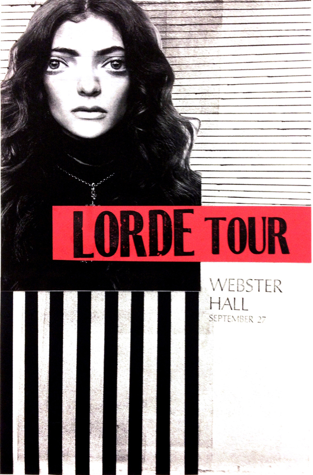 Lorde Tour Poster