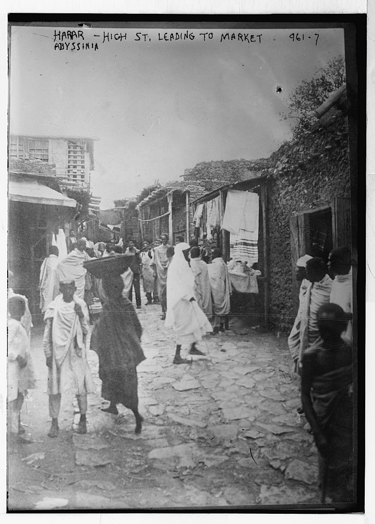Ethiopia 1883 market in Harar by Rimbaud