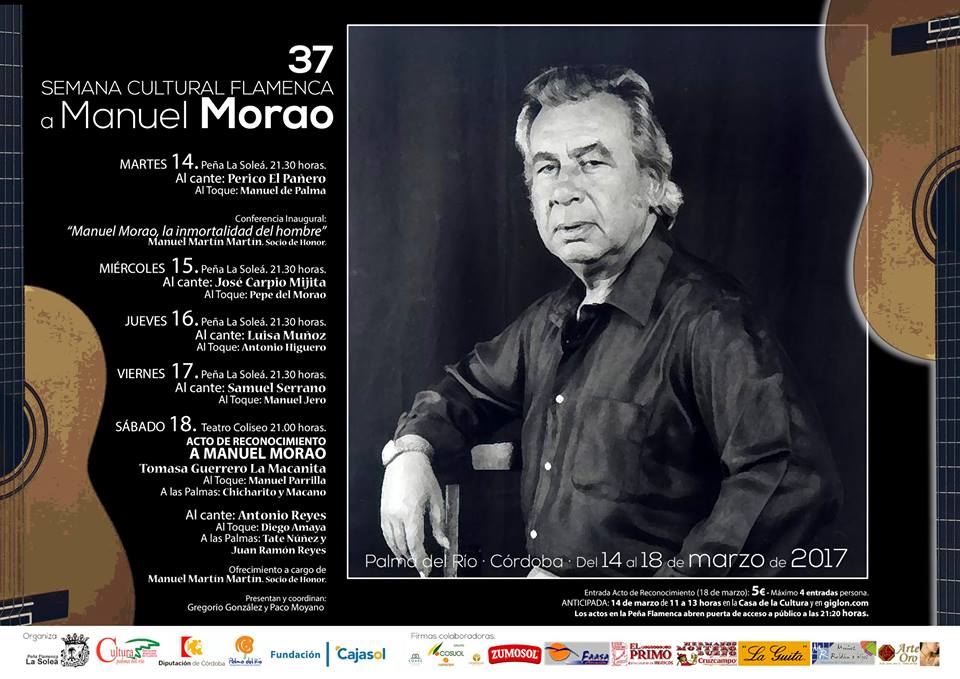 Manuel Morao cartel Jerez Flamenco