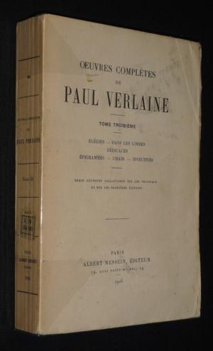 Oeuvres completes Paul Verlaine