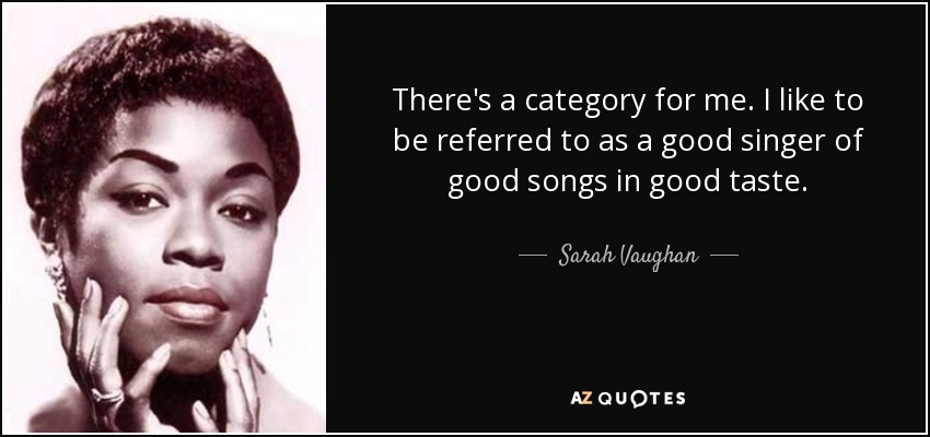 Sarah Vaughan quotes