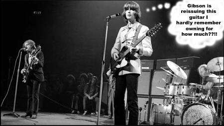 Eric Clapton's 1964 Gibson Firebird I Guitar | Clapton Cream Photos